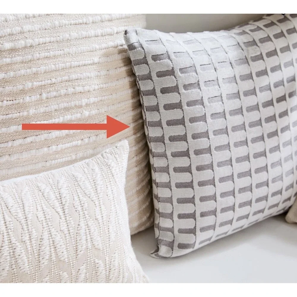 Two West Elm Cut Velvet Archways Pillow Covers  20